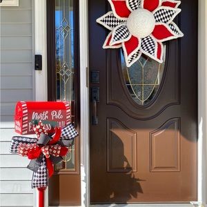 Harlequin Christmas Poinsettia Fabric and Felt